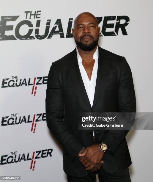 Director Antoine Fuqua attends the CinemaCon 2018 Gala Opening Night Event: Sony Pictures Highlights its 2018 Summer and Beyond Films at The...