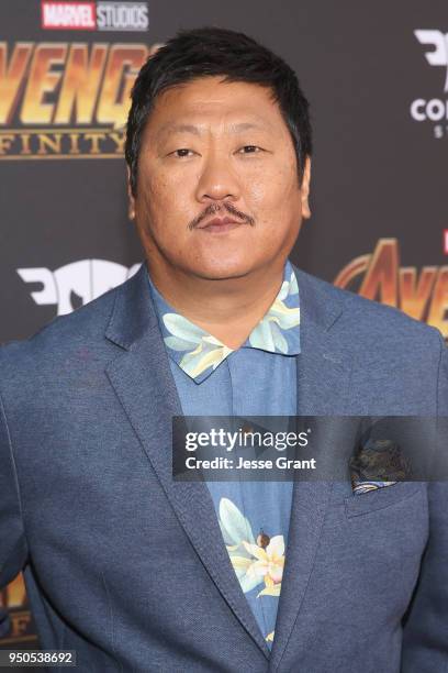 Actor Benedict Wong attends the Los Angeles Global Premiere for Marvel Studios Avengers: Infinity War on April 23, 2018 in Hollywood, California.