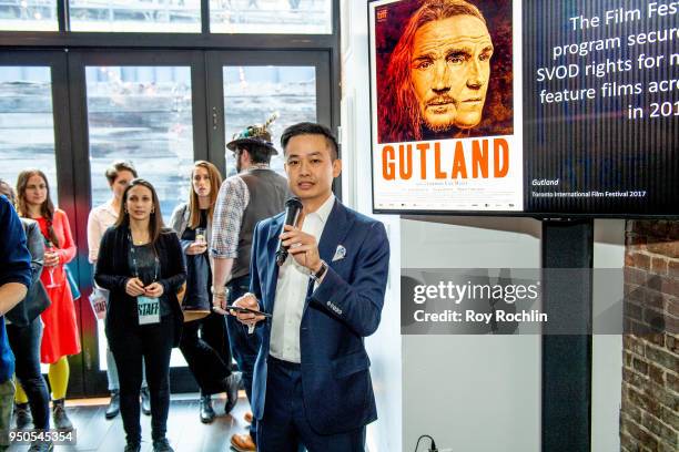 Dan Truong attends the producers reception during the 2018 Tribeca Film Festival at 287 Gallery on April 23, 2018 in New York City.