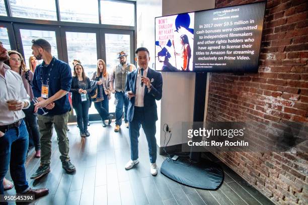 Dan Truong attends the producers reception during the 2018 Tribeca Film Festival at 287 Gallery on April 23, 2018 in New York City.