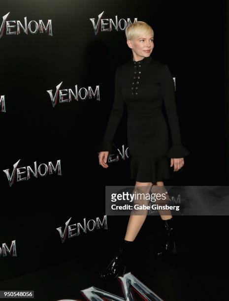 Actress Michelle Williams attends the CinemaCon 2018 Gala Opening Night Event: Sony Pictures Highlights its 2018 Summer and Beyond Films at The...