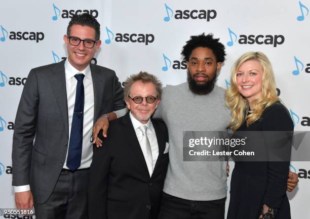 Vice President, Pop/Rock, Membership Marc Emert-Hutner, ASCAP President Paul Williams, Deputy and and ASCAP CEO Beth Matthews attend the 35th Annual...