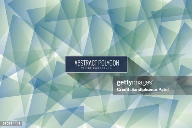 abstract polygonal blue background - sliver stock illustrations