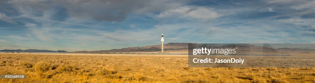 Sichelförmige Dünen Solarstation Nevada