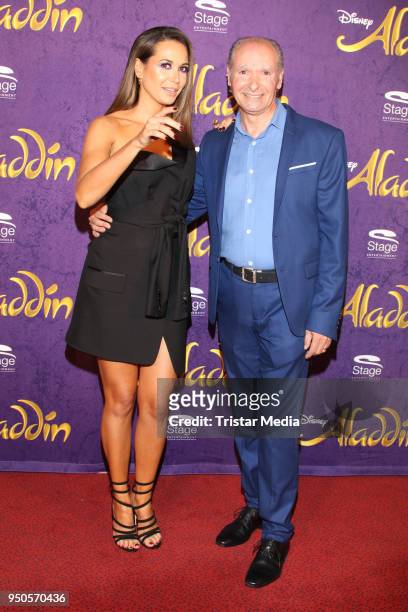 Mandy Grace Capristo and her father Vittorio Capristo attend the Aladdin And Friends Charity Event on April 23, 2018 in Hamburg, Germany.