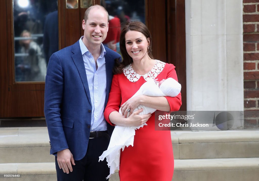 The Duke & Duchess Of Cambridge Depart The Lindo Wing With Their New Son