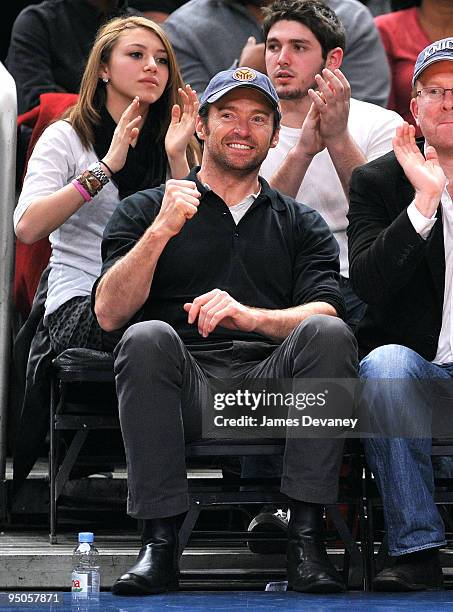 Hugh Jackman attends the Chicago Bulls vs New York Knicks game at Madison Square Garden on December 22, 2009 in New York City.