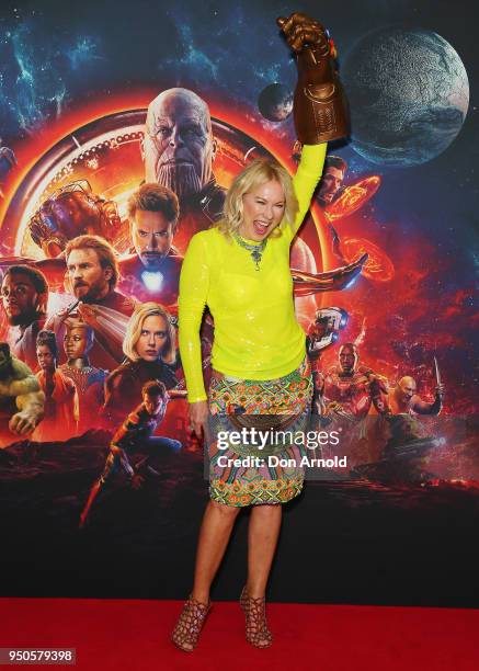 Kerri-Anne Kennerley attends the Avengers: Infinity War Special Event Screening on April 24, 2018 in Sydney, Australia.