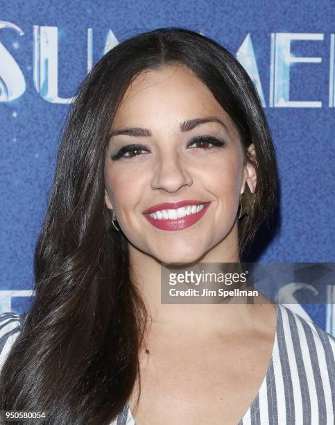 Actress Ana Villafane attends the "Summer: The Donna Summer Musical" Broadway opening night at Lunt-Fontanne Theatre on April 23, 2018 in New York...