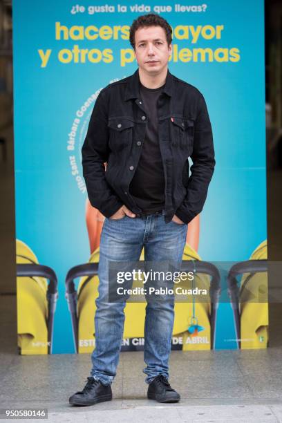 Spanish actor Vito Sanz attends the 'Hacerse Mayor Y Otros Problemas' photocall on April 24, 2018 in Madrid, Spain.