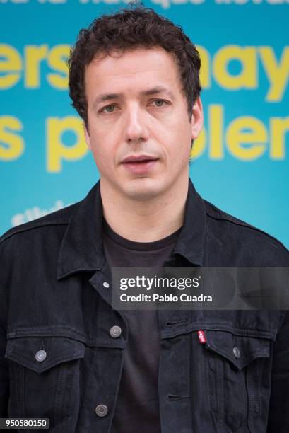 Spanish actor Vito Sanz attends the 'Hacerse Mayor Y Otros Problemas' photocall on April 24, 2018 in Madrid, Spain.