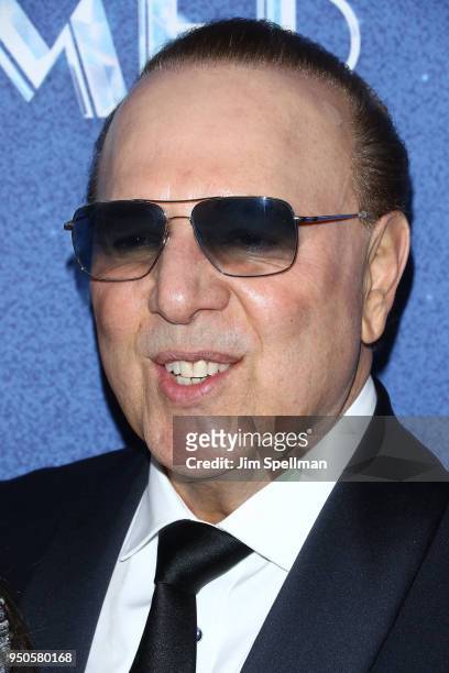 Tommy Mottola attends the "Summer: The Donna Summer Musical" Broadway opening night at Lunt-Fontanne Theatre on April 23, 2018 in New York City.