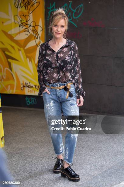 Spanish actress Maria Esteve attends the 'Hacerse Mayor Y Otros Problemas' photocall on April 24, 2018 in Madrid, Spain.