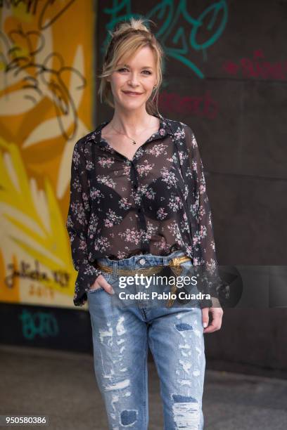 Spanish actress Maria Esteve attends the 'Hacerse Mayor Y Otros Problemas' photocall on April 24, 2018 in Madrid, Spain.