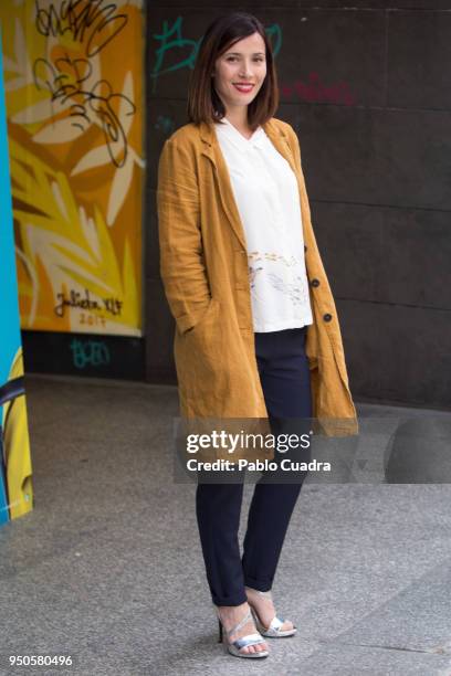 Spanish actress Barbara Goenaga attends the 'Hacerse Mayor Y Otros Problemas' photocall on April 24, 2018 in Madrid, Spain.