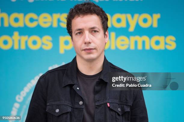 Spanish actor Vito Sanz attends the 'Hacerse Mayor Y Otros Problemas' photocall on April 24, 2018 in Madrid, Spain.