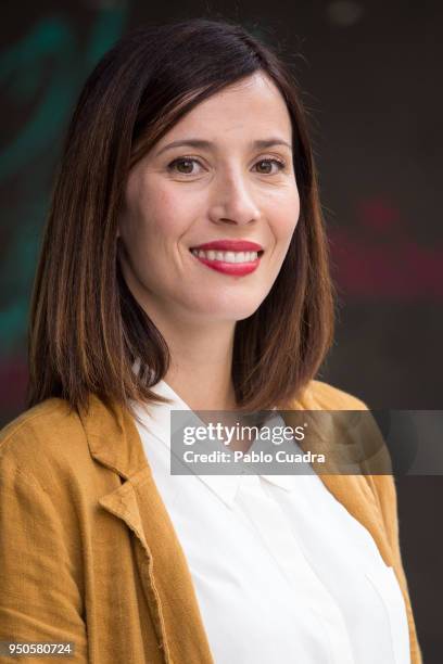 Spanish actress Barbara Goenaga attends the 'Hacerse Mayor Y Otros Problemas' photocall on April 24, 2018 in Madrid, Spain.