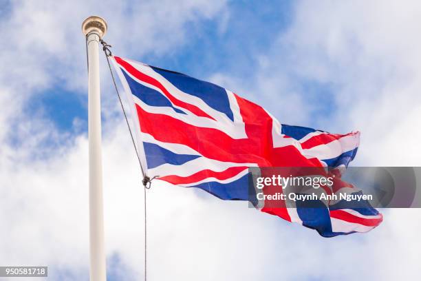 flag of the united kingdom - bandiera inglese foto e immagini stock