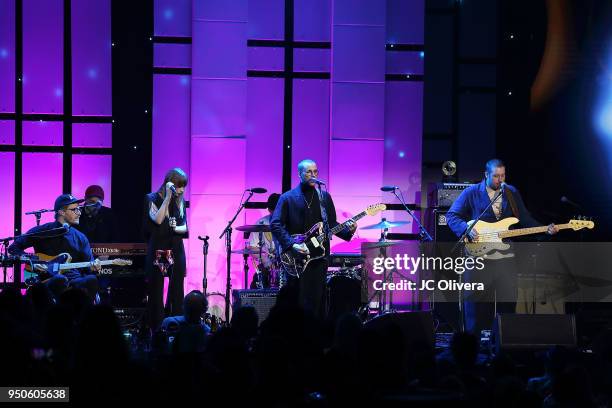 Members of the band 'Portugal. The Man' perform onstage during the 2018 ASCAP Pop Music Awards on April 23, 2018 in Beverly Hills, California.