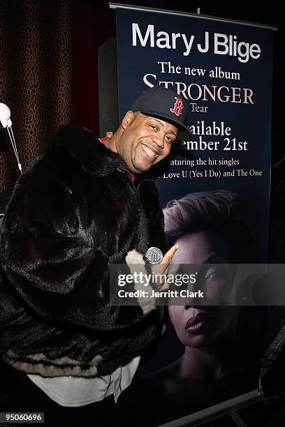 Frank Jugga attends Mary J. Blige's album release party at M2 Ultra Lounge on December 22, 2009 in New York City.