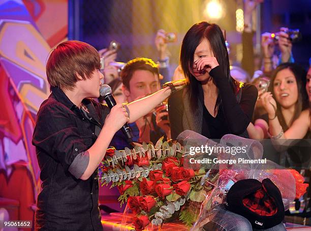 Justin Bieber performs on Live@Much at the MuchMusic HQ on December 22, 2009 in Toronto, Canada.