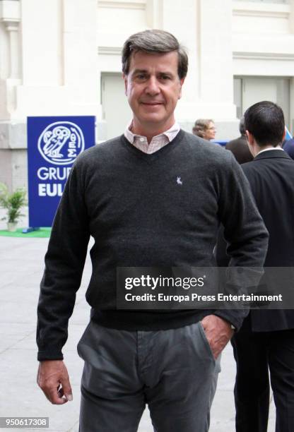 Cayetano Martinez de Irujo attends the 'Longines Global Champions Tour Gran Premio de Madrid' presentation at 'Palacio de Cristal' on April 23, 2018...