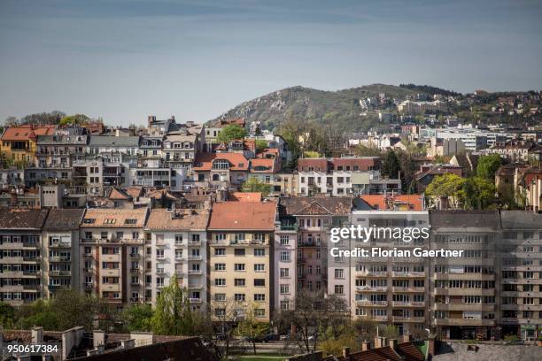 Cityscape on April 14, 2018 in Budapest, Hungary.