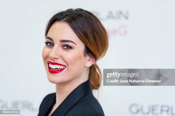 Spanish actress Blanca Suarez attends beauty film presentation by Guerlain on April 24, 2018 in Madrid, Spain.