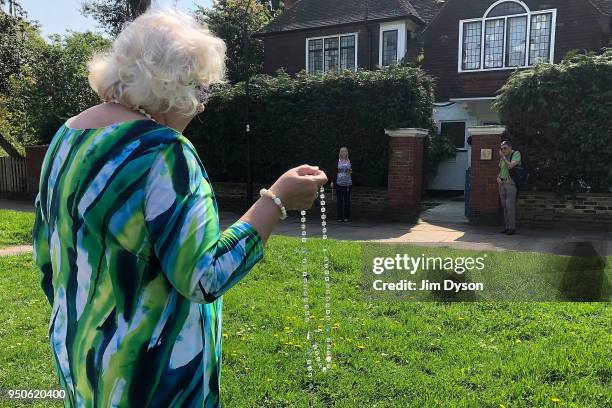 Anti-abortion protesters hold a vigil outside the Marie Stopes Clinic in Ealing on April 21, 2018 in London, England. Ealing council have voted in...