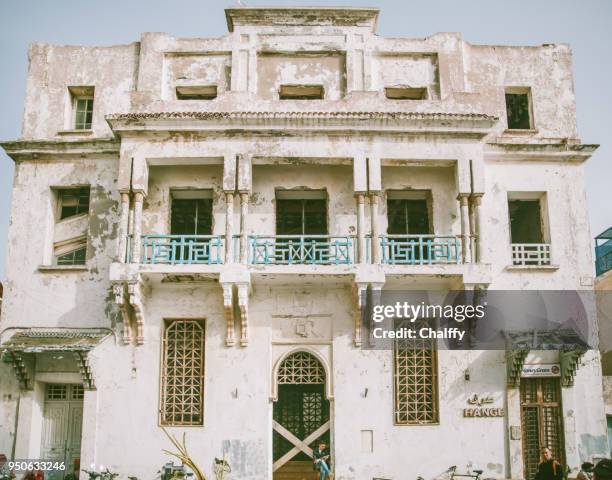 medina in essauira - djellaba stock pictures, royalty-free photos & images