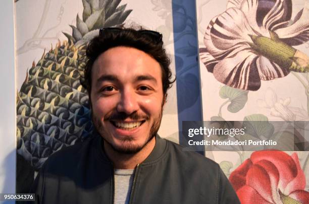 Italian actor Renato Avallone by Terzo Segreto di Satira group at Fuorisalone. Milan, April 19th 2018