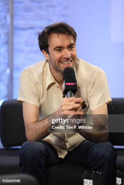 Justin Young of The Vaccines during a BUILD panel discussion on April 24, 2018 in London, England.