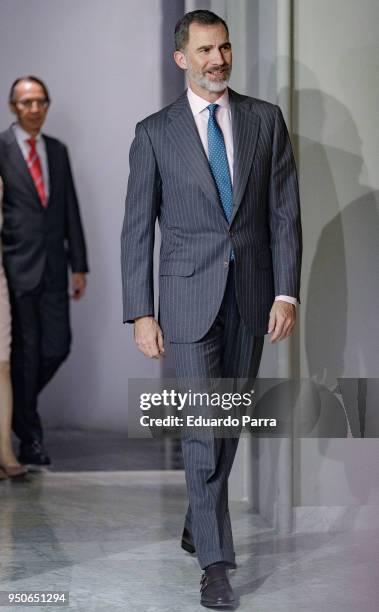 King Felipe Vi of Spain attends the 'Premios internaciones de Periodismo Rey de Espana' awards delivery ceremony at Casa de America on April 24, 2018...