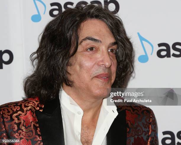 Musician Paul Stanley attends the 2018 ASCAP Pop Music Awards at The Beverly Hilton Hotel on April 23, 2018 in Beverly Hills, California.