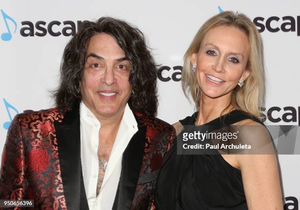 Musician Paul Stanley and Erin Sutton attend the 2018 ASCAP Pop Music Awards at The Beverly Hilton Hotel on April 23, 2018 in Beverly Hills,...