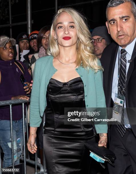 Actress Jemima Kirke arriving to the screening of 'Untogether' during the 2018 Tribeca Film Festival at SVA Theatre on April 23, 2018 in New York...