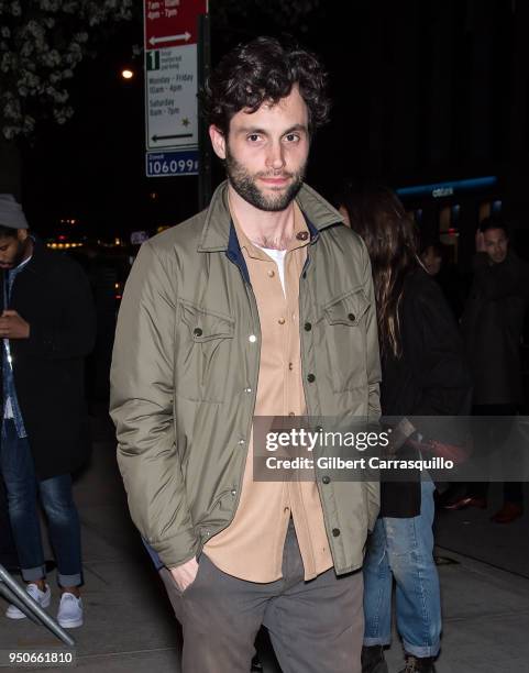 Actress Penn Badgley arriving to the screening of 'Untogether' during the 2018 Tribeca Film Festival at SVA Theatre on April 23, 2018 in New York...