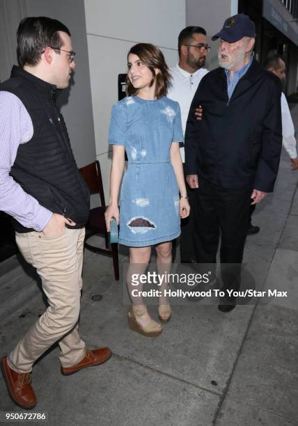 Sami Gayle and Leonard Goldberg are seen on April 23, 2018 in Los Angeles, California.