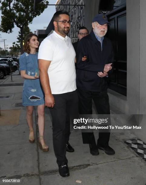 Sami Gayle and Leonard Goldberg are seen on April 23, 2018 in Los Angeles, California.