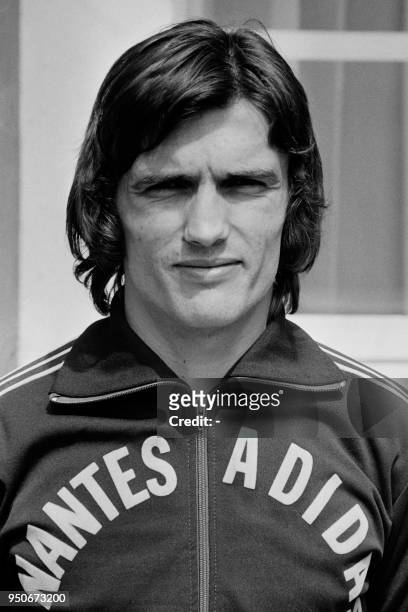 French football player for the Nantes football club Henri Michel poses on April 27, 1973 in Nantes. - Former France football coach Henri Michel, who...