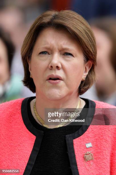 Conservative MP Maria Miller attends the official unveiling of a statue in honour of the first female Suffragist Millicent Fawcett in Parliament...