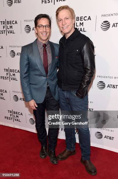 Actor, writer and producer Dan Bucantinsky with husband, screenwriter and director Don Roos attend the screening of 'Every Act of Life' during the...