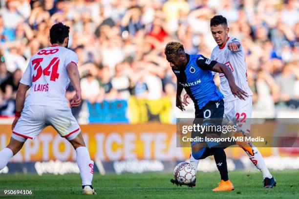 Bruges , Belgium / Club Brugge v Standard de Liege / Abdoulay DIABY, Junior EDMILSON"n"nFootball Jupiler Pro League 2017 - 2018 Play-Off 1 Matchday 5...