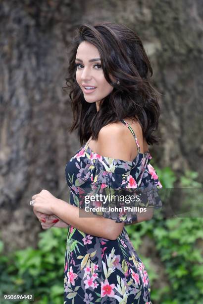 Michelle Keegan poses for a photocall ahead of her first catwalk show for Very.co.uk at One Marylebone on April 24, 2018 in London, England.