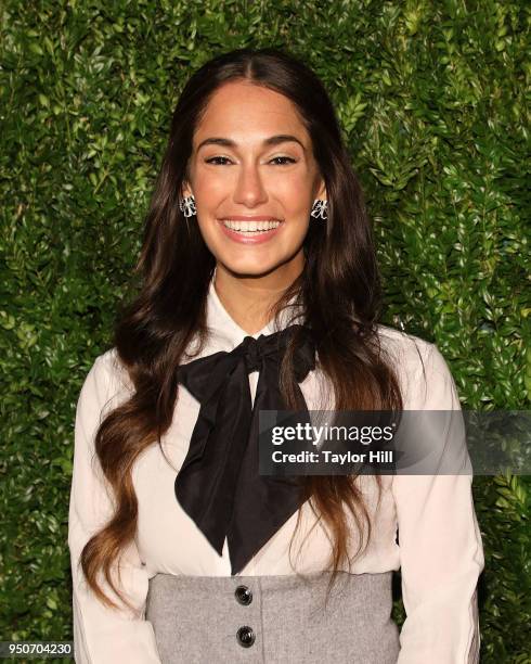 Audrey Gelman attends the 13th Annual Tribeca Film Festival CHANEL Dinner at Balthazar on April 23, 2018 in New York City.