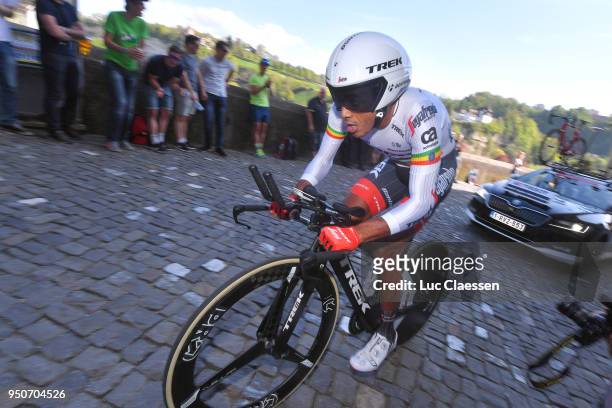 Tsgabu Grmay of Ethiopia and Team Trek-Segafredo / during the 72nd Tour de Romandie 2018, Prologue a 4km individual time trial stage from Fribourg to...