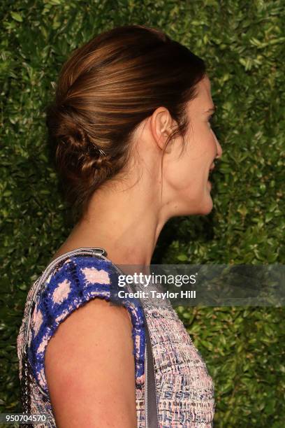 Cobie Smulders attends the 13th Annual Tribeca Film Festival CHANEL Dinner at Balthazar on April 23, 2018 in New York City.