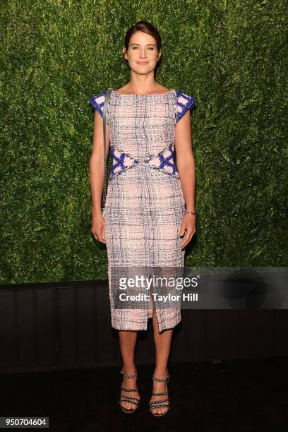 Cobie Smulders attends the 13th Annual Tribeca Film Festival CHANEL Dinner at Balthazar on April 23, 2018 in New York City.