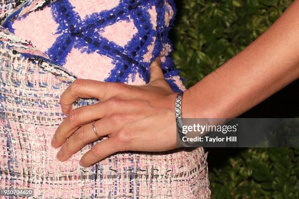 Cobie Smulders attends the 13th Annual Tribeca Film Festival CHANEL Dinner at Balthazar on April 23, 2018 in New York City.