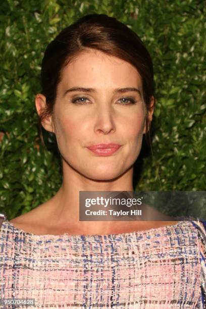 Cobie Smulders attends the 13th Annual Tribeca Film Festival CHANEL Dinner at Balthazar on April 23, 2018 in New York City.